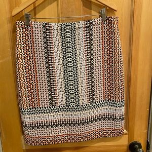 J.Crew geometric pencil skirt 12